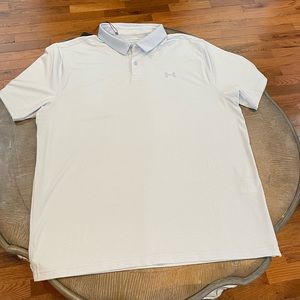NWT Under Armour HeatGear Loose XXL Mens Golf Button Polo Short Sleeves Shirt